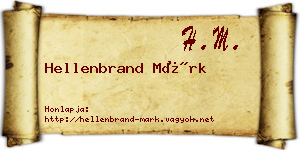 Hellenbrand Márk névjegykártya